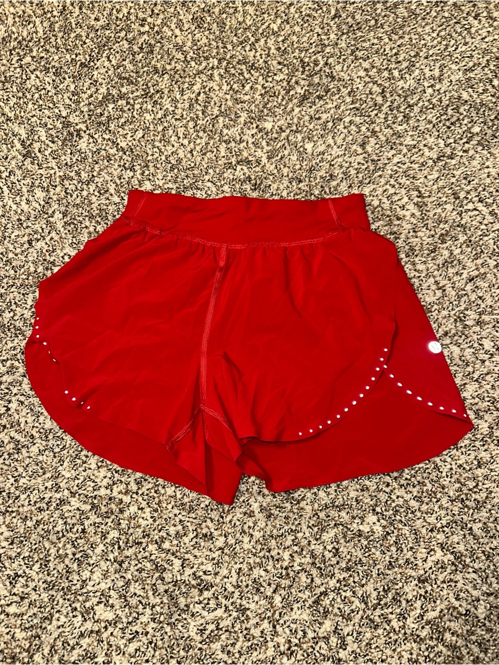 lululemon athletica Red Athletic Running Shorts
